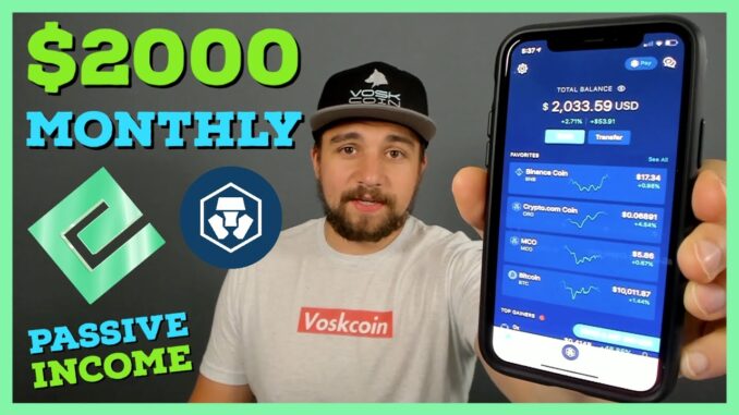 Earning 2000 A MONTH Staking Cryptocurrency Passive Income W