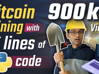 Bitcoin mining with 15 lines of python code Python