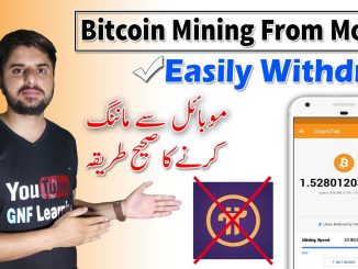 Bitcoin Mining From Mobile with Crypto tab browser Easily