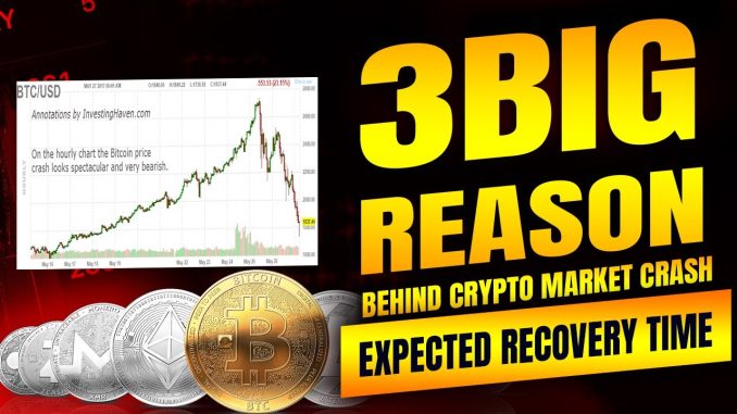 3 BIG REASON BEHIND CRYPTO MARKET CRASH | EXPECTED RECOVERY TIME?