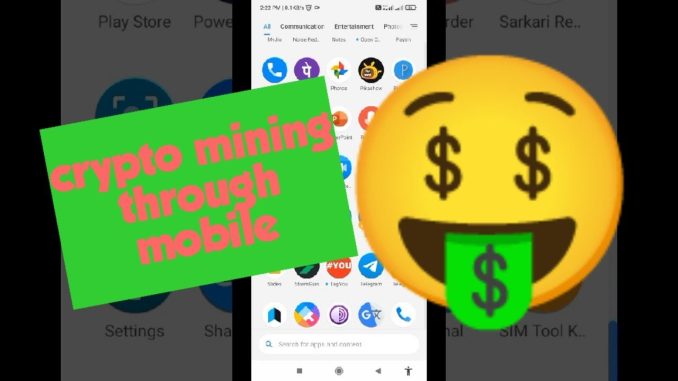 mining Crypto by mobile